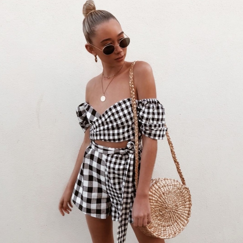 Sabo Skirt Gingham Evie Playsuit